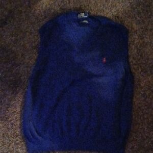Polo Ralph Lauren V-Neck Blue Sweater Vest